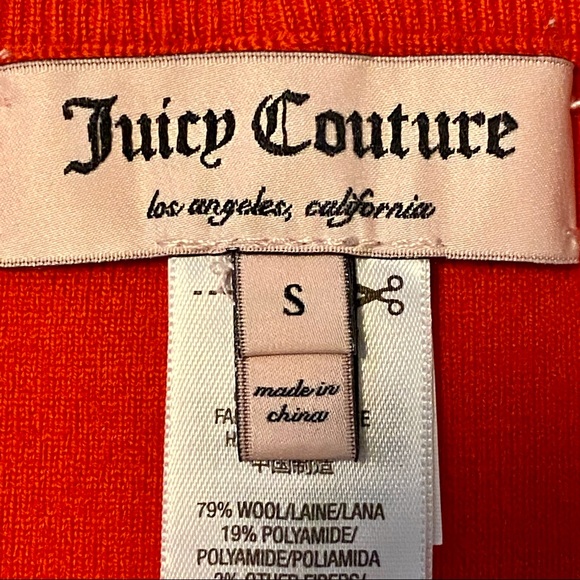 Juicy Couture red wool mini skirt -S - Picture 4 of 6